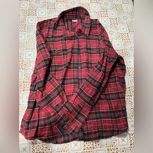 Carhartt Red and Black Plaid Men's Shirt
